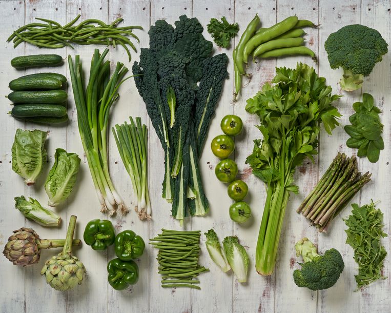 Gezonde groene bladgroenten